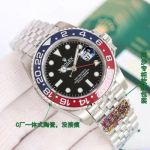 Clean Factory ROLEX GMT  904L Steel Black Watch